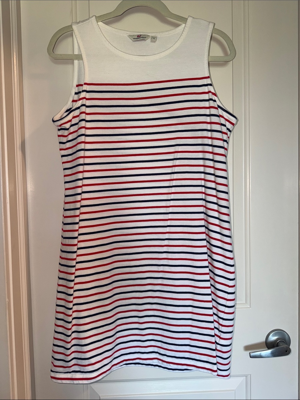 Vineyard Vines 100% Cotton Dress • Red, White, Blue • women medium